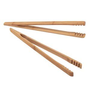 2 Pieces Bamboo Toast Tongs